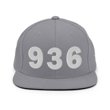 Load image into Gallery viewer, 936 Area Code Snapback Hat