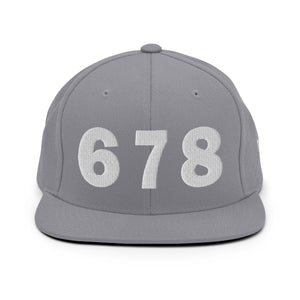 678 Area Code Snapback Hat