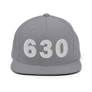 630 Area Code Snapback Hat