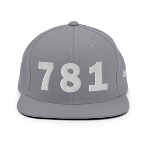 781 Area Code Snapback Hat