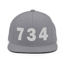 Load image into Gallery viewer, 734 Area Code Snapback Hat