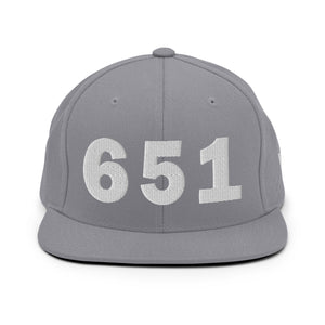 651 Area Code Snapback Hat