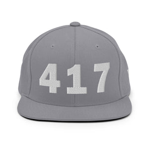417 Area Code Snapback Hat