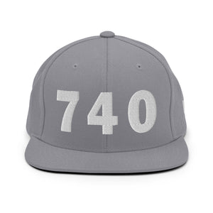 740 Area Code Snapback Hat