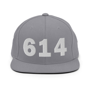 614 Area Code Snapback Hat