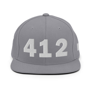 412 Area Code Snapback Hat