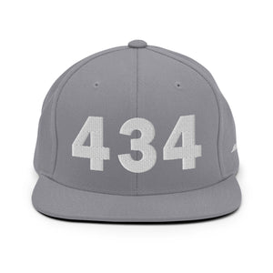 434 Area Code Snapback Hat