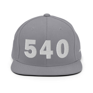 540 Area Code Snapback Hat