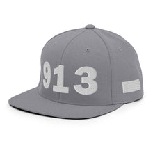 Load image into Gallery viewer, 913 Area Code Snapback Hat