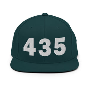 435 Area Code Snapback Hat