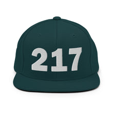 Load image into Gallery viewer, 217 Area Code Snapback Hat