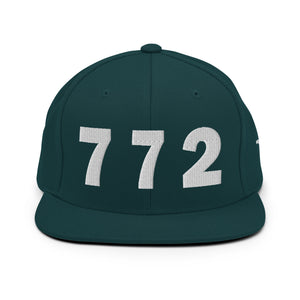 772 Area Code Snapback Hat