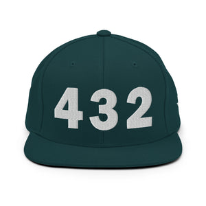 432 Area Code Snapback Hat