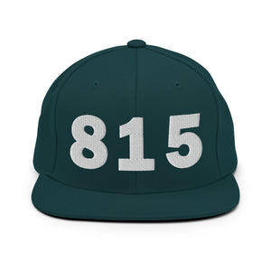 815 Area Code Snapback Hat