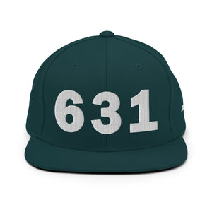 631 Area Code Snapback Hat