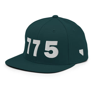 775 Area Code Snapback Hat