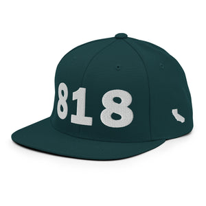 818 Area Code Snapback Hat