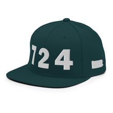 Load image into Gallery viewer, 724 Area Code Snapback Hat