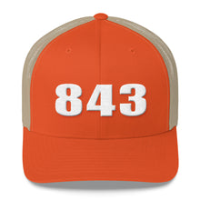 Load image into Gallery viewer, 843 Area Code Trucker Hat