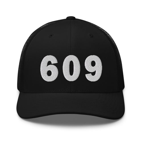 609 Area Code Trucker Cap