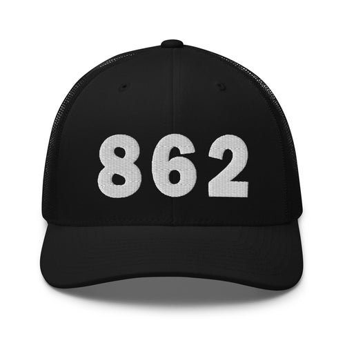 862 Area Code Trucker Cap