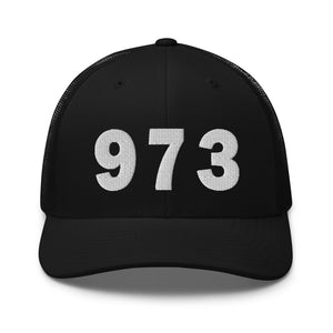 973 Area Code Trucker Cap