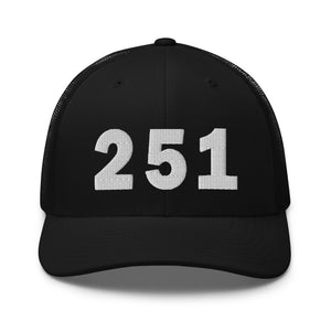 251 Area Code Trucker Cap