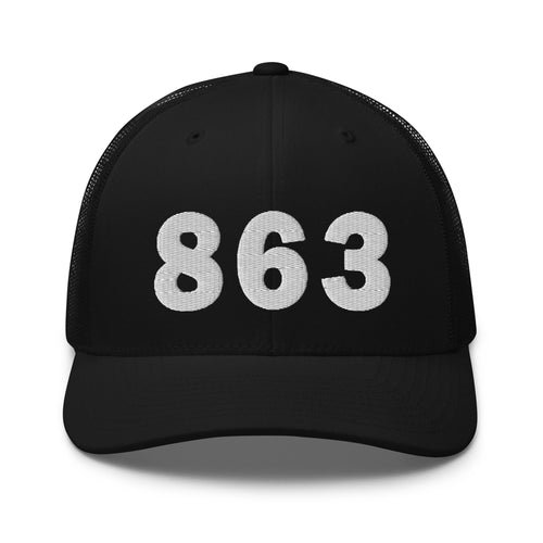 863 Area Code Trucker Cap