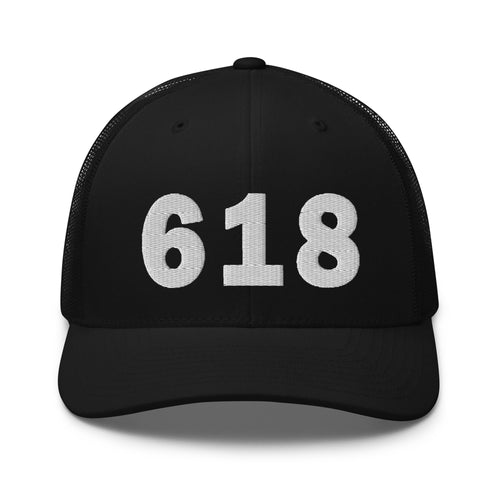 618 Area Code Trucker Cap