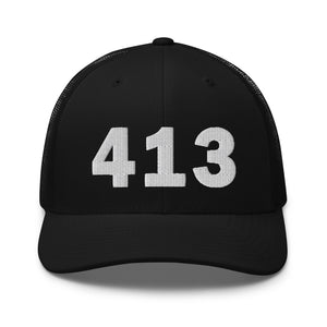 413 Area Code Trucker Cap