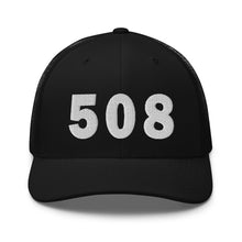 Load image into Gallery viewer, 508 Area Code Trucker Cap