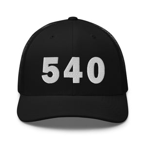 540 Area Code Trucker Cap