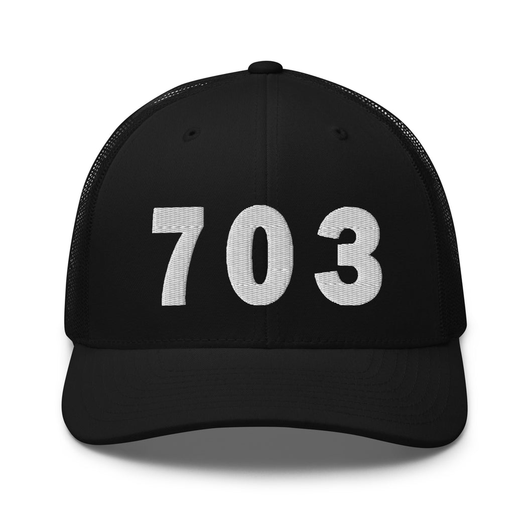 703 Area Code Trucker Cap