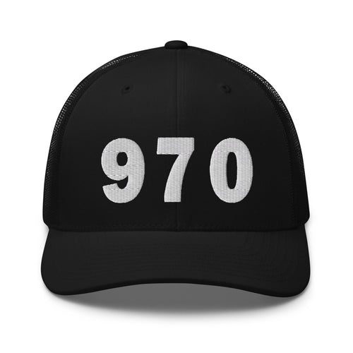 970 Area Code Trucker Cap