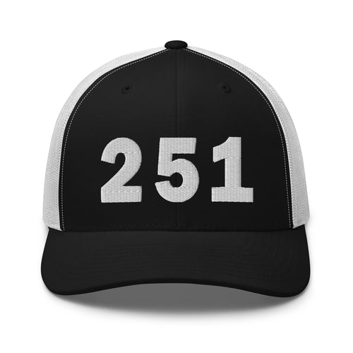 251 Area Code Trucker Cap