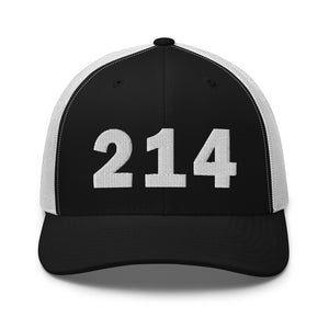 214 Area Code Trucker Cap