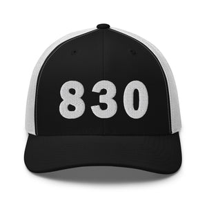 830 Area Code Trucker Cap