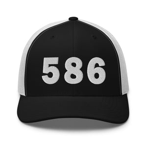 586 Area Code Trucker Cap