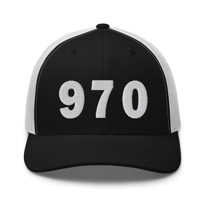 970 Area Code Trucker Cap