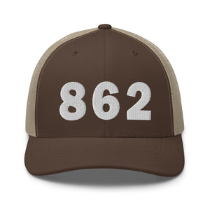 862 Area Code Trucker Cap