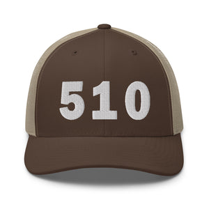 510 Area Code Trucker Cap