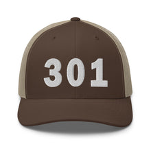 Load image into Gallery viewer, 301 Area Code Trucker Cap