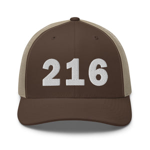 216 Area Code Trucker Cap