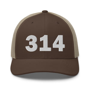 314 Area Code Trucker Cap