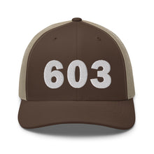 Load image into Gallery viewer, 603 Area Code Trucker Cap