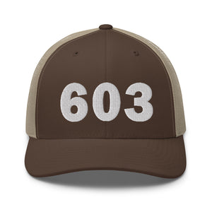 603 Area Code Trucker Cap