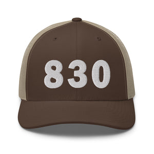 830 Area Code Trucker Cap