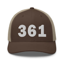 Load image into Gallery viewer, 361 Area Code Trucker Cap