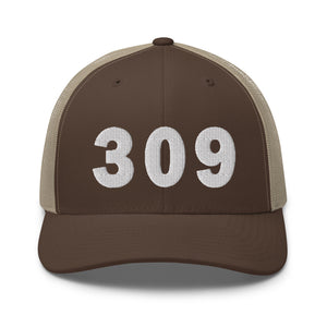 309 Area Code Trucker Cap