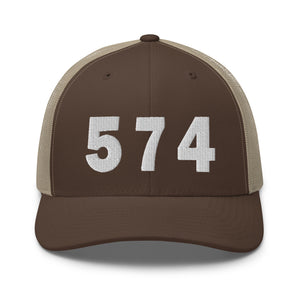 574 Area Code Trucker Cap